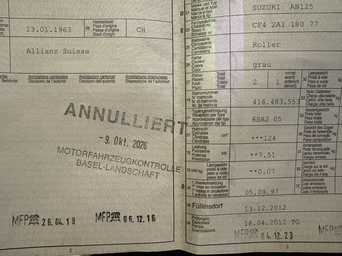 Suzuki Sonstige: Yamaha AN125 – Gebraucht aus Basel von Rikardo_1979 7