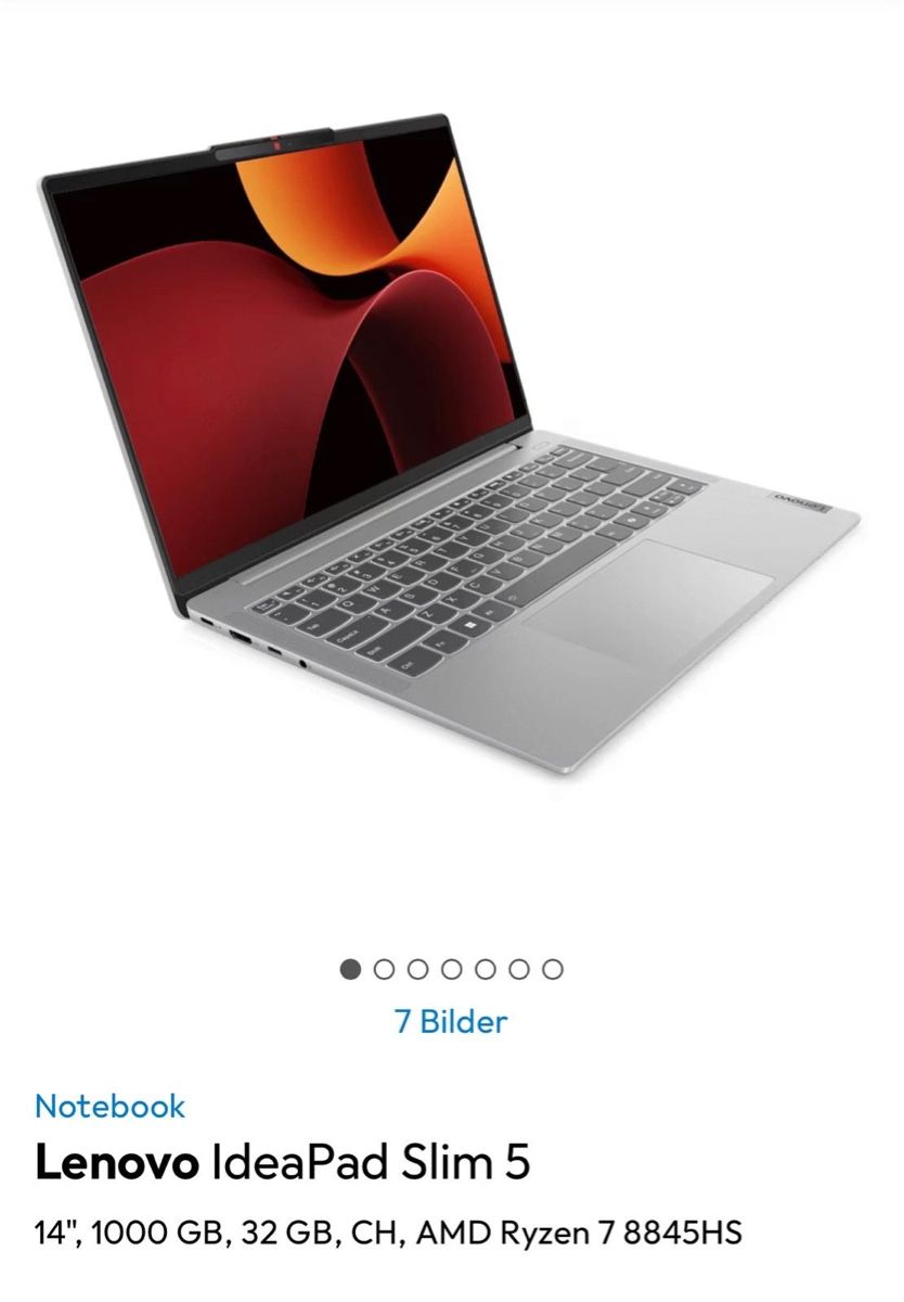 Lenovo Notebooks: Lenovo IdeaPad Slim 5 – Gebraucht aus Männedorf von ann_w76w