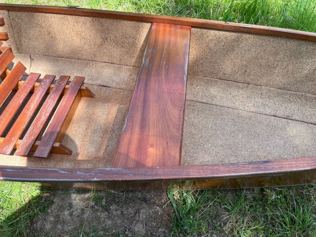 Selbstbau Barche: Kajak Boot Holz mit Paddel – Usato da Biberstein venduto da Ramathur 5
