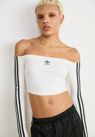 Damen Oberteil weiss Grösse S schulterfrei Adidas