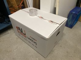50 Umzugskartons Zügelkisten, 6 Decken