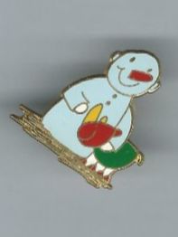 Plaquettes & Badges: Schneemann Pin – D'occasion à Zürich par t24_de