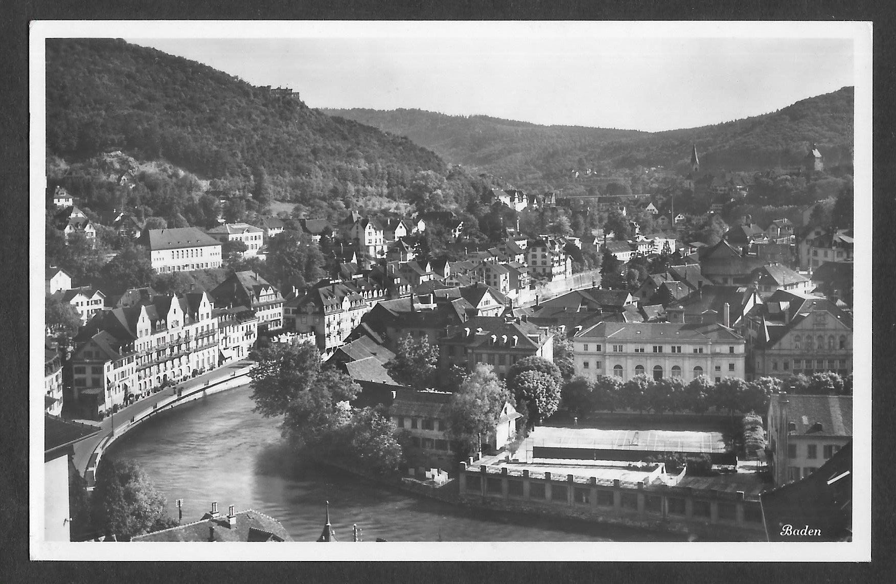 Ansichtskarten: Baden Teilansicht – Gebraucht aus Olten von clotaldi