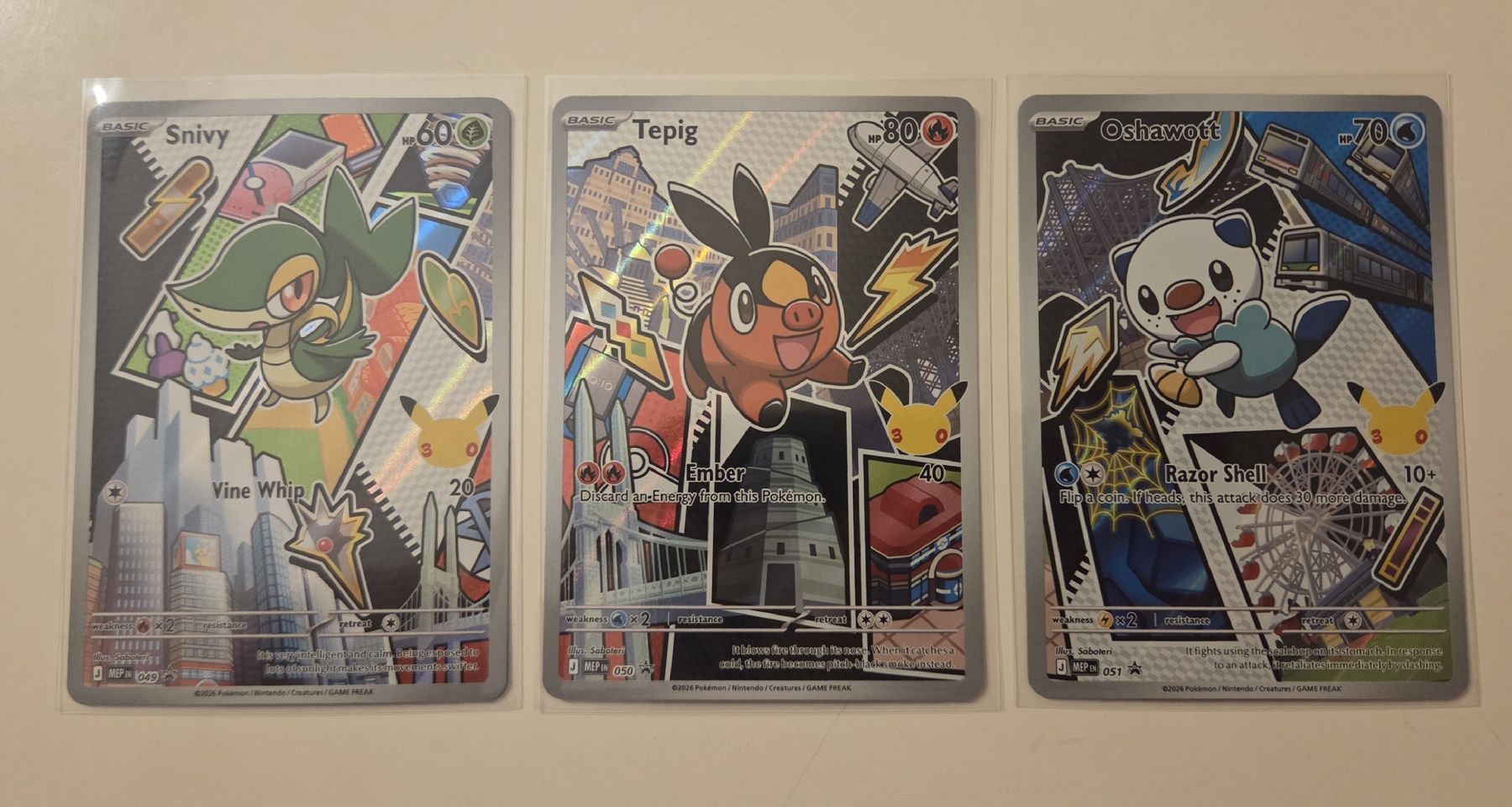 Pokémon Sammelbilder & Trading cards: Pokemon First Partner Collection Promos Einall Starter EN – Neu (gemäss Beschreibung) aus Wittenbach von AS727