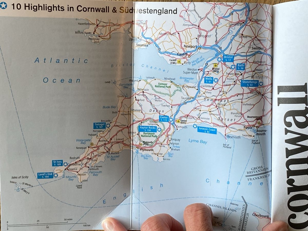 Bücher: Südengland/Cornwall Reiseführer und Karten – Gebraucht aus Burgdorf von  7
