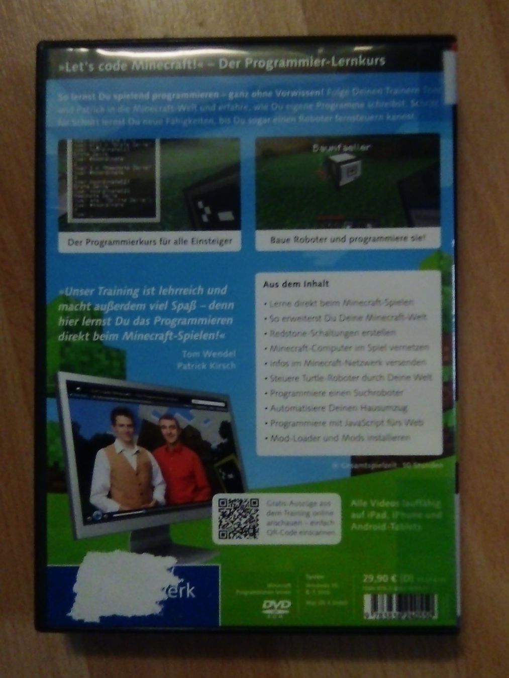 Livres: Rheinwerk Programmieren lernen mit Minecraft Videokurs – D'occasion à Winterthur par Colonica 1