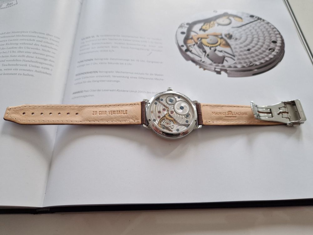 Handaufzug Taschenuhr Aufziehen Richtung Maurice Lacroix