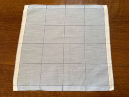 Taschentuch kariert hellblau Baumwolle 29x29cm guter Zustand