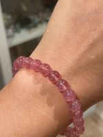 Erdbeerquarz-Armband 7.5mm