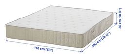 IKEA VATNESTRÖM Taschenfederkernmatratze 160 × 200 cm