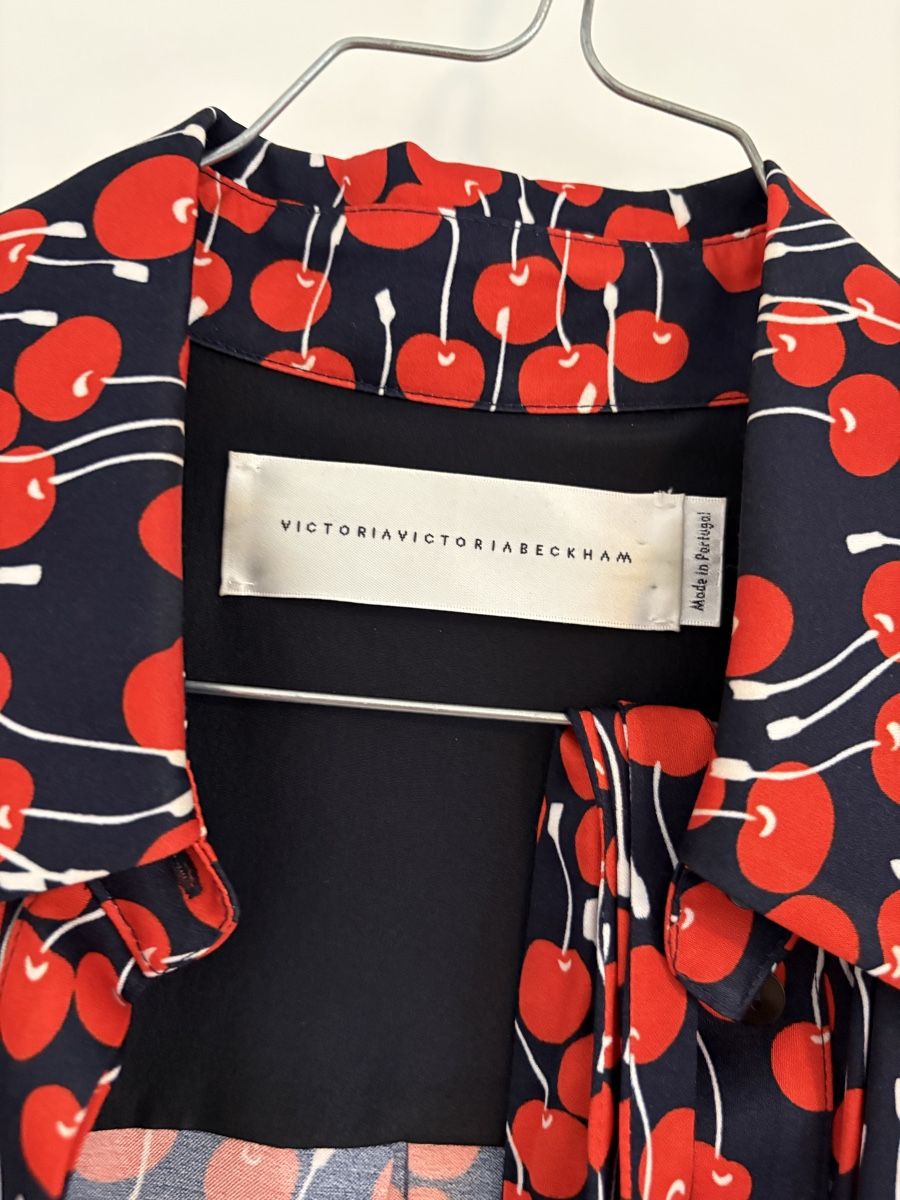 robe-chemise-motif-cerise-victoria-beckham-neuf-voir-description