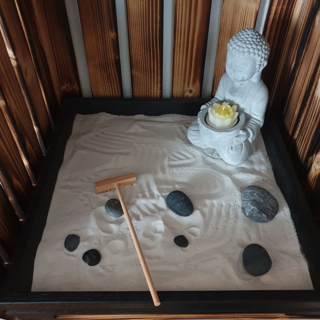 Alle Dekorationen: Zen Garten, 30x30x5cm – Neu (gemäss Beschreibung) aus Neuendorf von DeSiriA 1