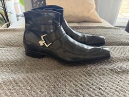 Bottines cuir noir unisexe taille 41