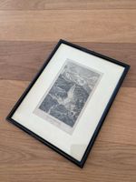 Gerahmtes Bild Schmadribach Wasserfall alt 28x22cm