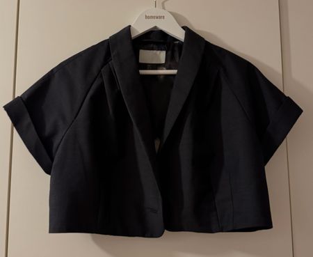 H&M Blazer kurzarm dunkelblau, Grösse 44
