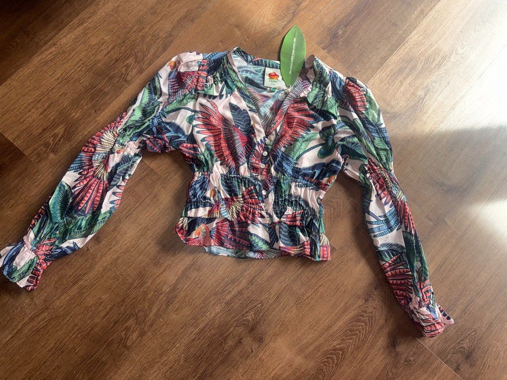 Farm Rio Top: New Farm Rio Parrot print top - S – Nuovo e nell'imballaggio originale da St-Sulpice VD venduto da juhdu 1
