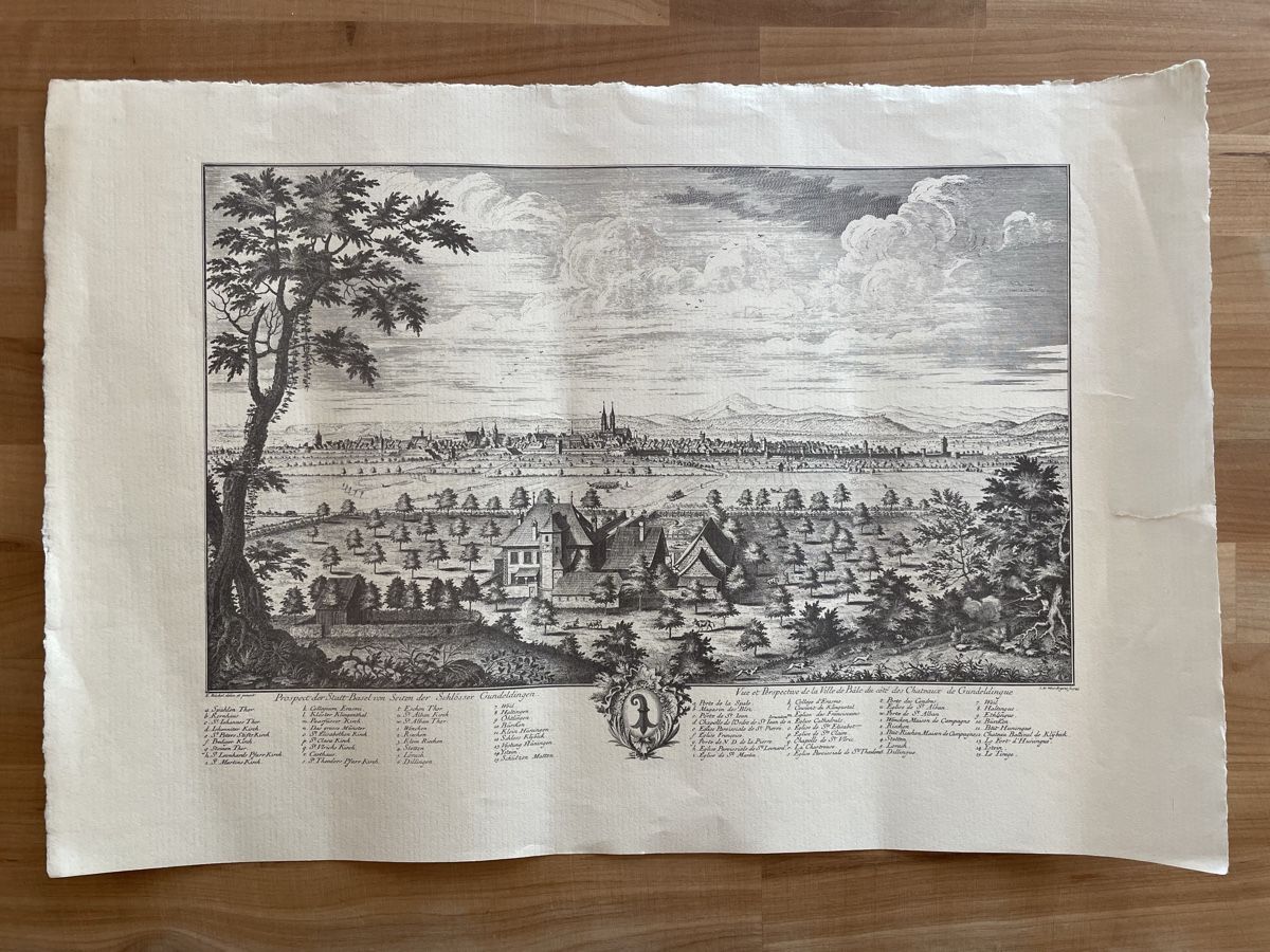 Foto & Immagini: Bild / evtl. Stahlstich von Basel – Usato da Rümlang venduto da euqinom16