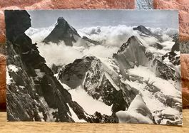 1970 - Rothorngrat Wellenkuppe & Matterhorn - Bergpanorama