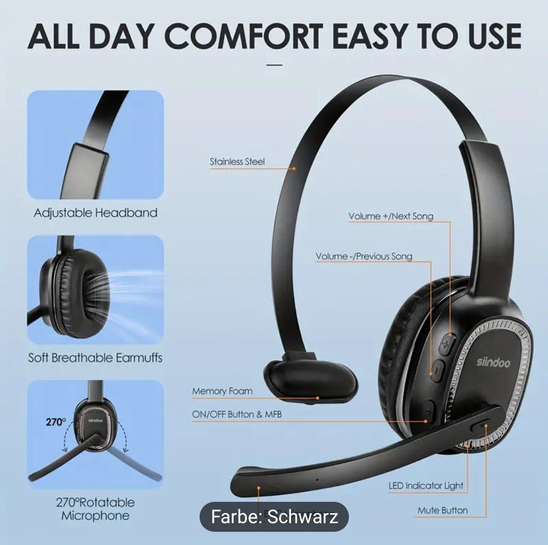 Kopfhörer: Siindoo Wireless Headset – Gebraucht aus Buchs SG von nefi022 1