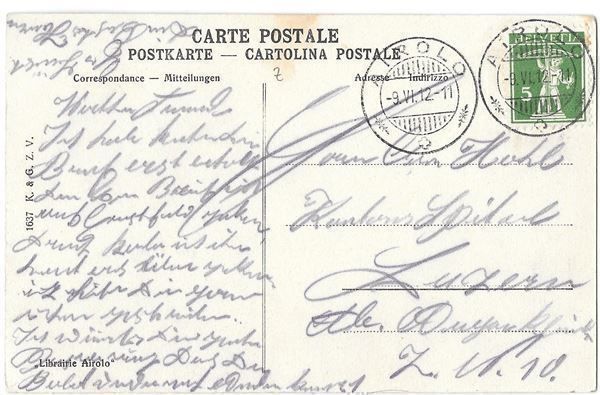 Cartoline postali: Airolo 10 Bilder – Usato da Olten venduto da clotaldi 1