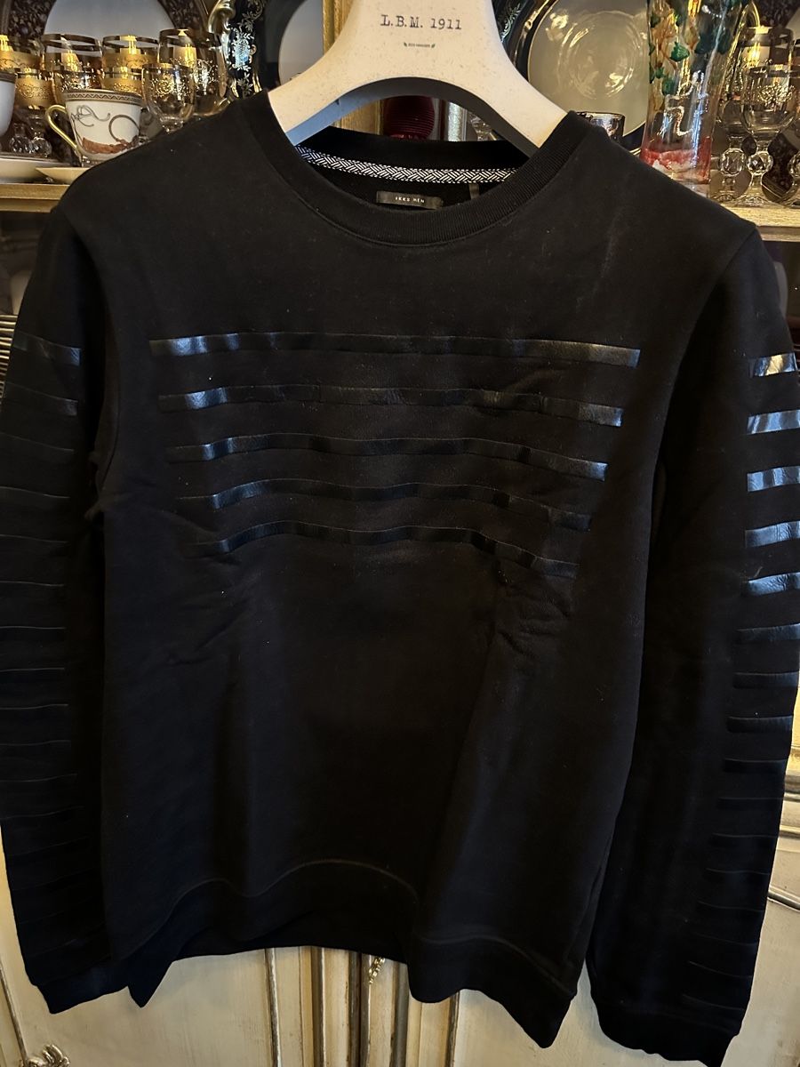 IKKS Pullover & Sweatshirts: Pull en laine IKKS avec détails en cuir Wollpullover – Gebraucht aus Mont-sur-Lausanne von jolieresale 1