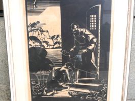 Original Holzschnitt "Der Verlore Sohn" - Walter Eglin MA370