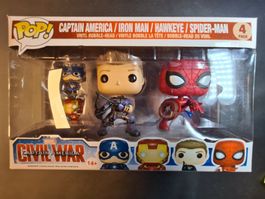Funko Pop Marvel Civil War 4Pack Exclusive