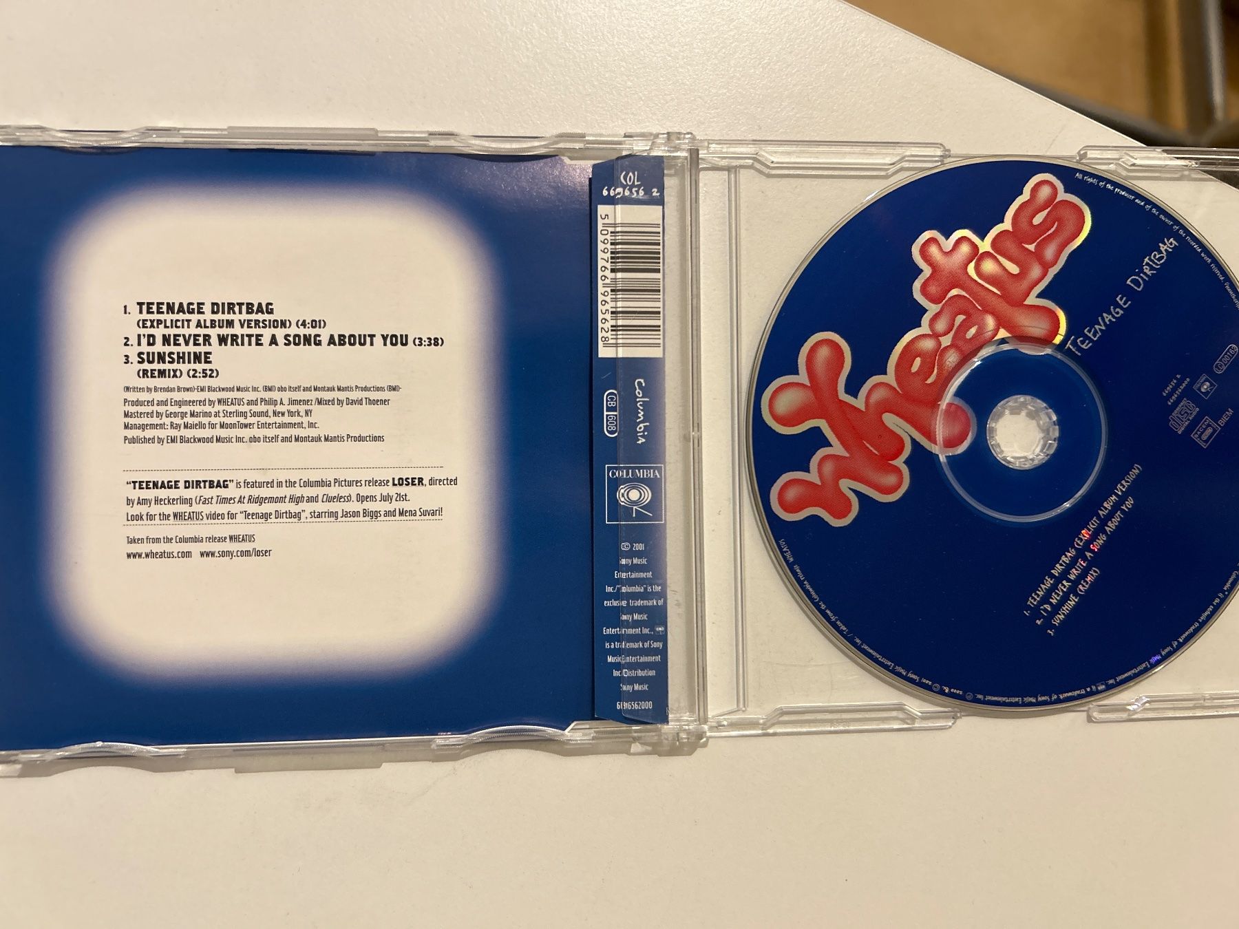CD: CD- Wheatus-  Teenage Dirtbag CD-Single – Usato da Guntershausen venduto da Gloominati 2