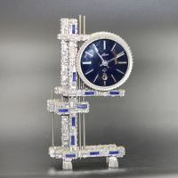 Schweizer Vintage Tisch Uhr von Schmid, um 1970.