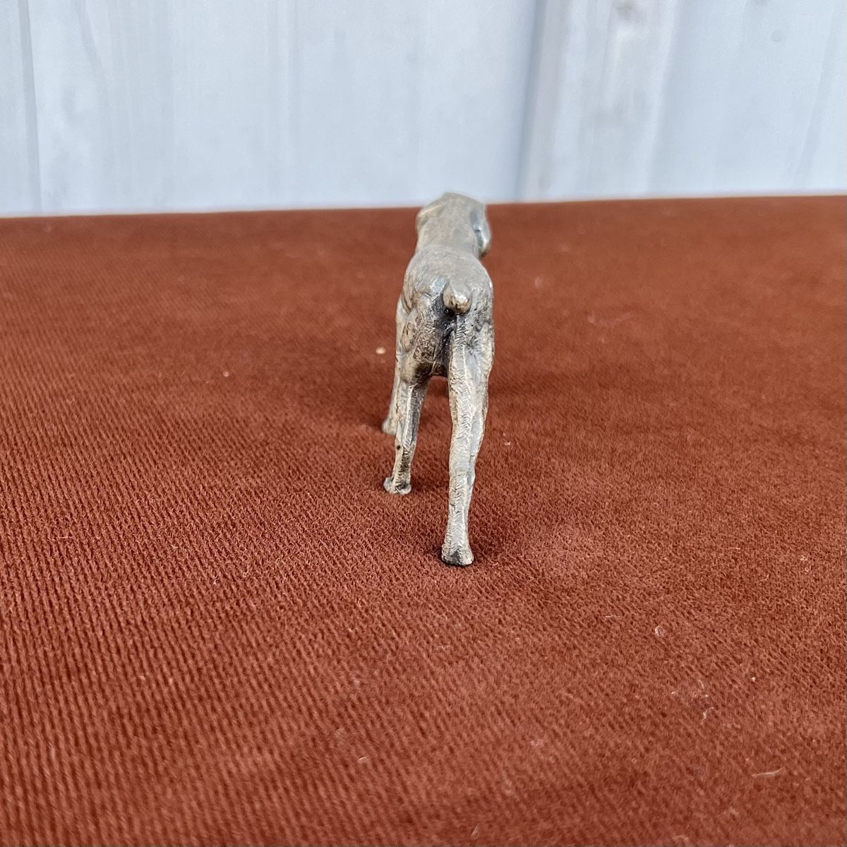 Statuette: Vintage Hunde-Figur aus Metall – Usato da Winterthur venduto da avelotte 4