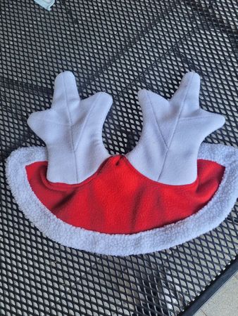 Weihnachts Rentier Geweih Kopfschmuck rot weiss Pferde