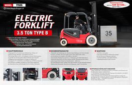 Elektro-Stapler 3.5 Ton Triplex-6m - ⭐Zinsfreie Ratenzahlung