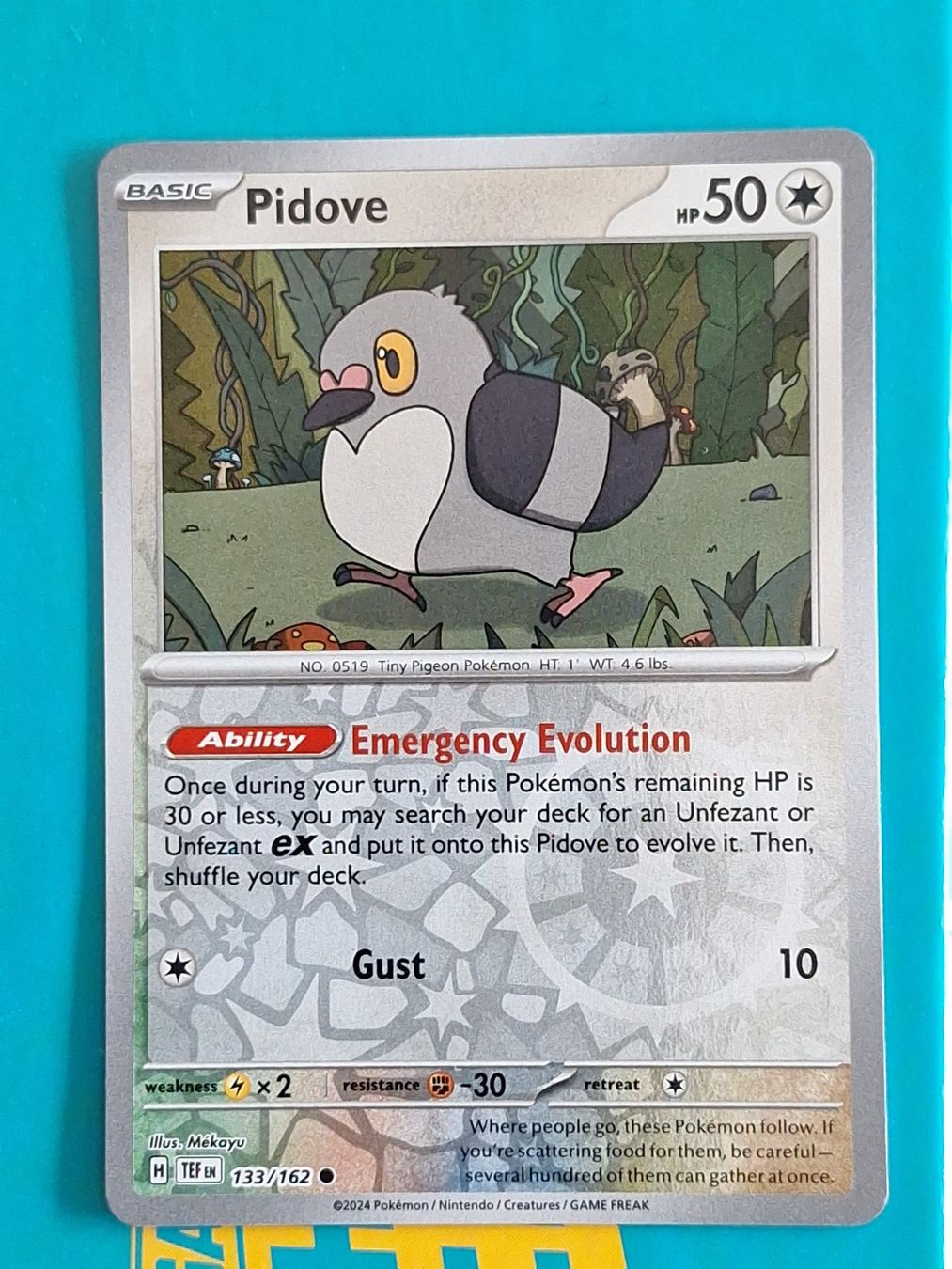 Pokémon Carte collezionabili: Pidove - Pokemon Temporal Forces Reverse Holo - #2.6 – Usato da Altstätten SG venduto da GGsGameshop
