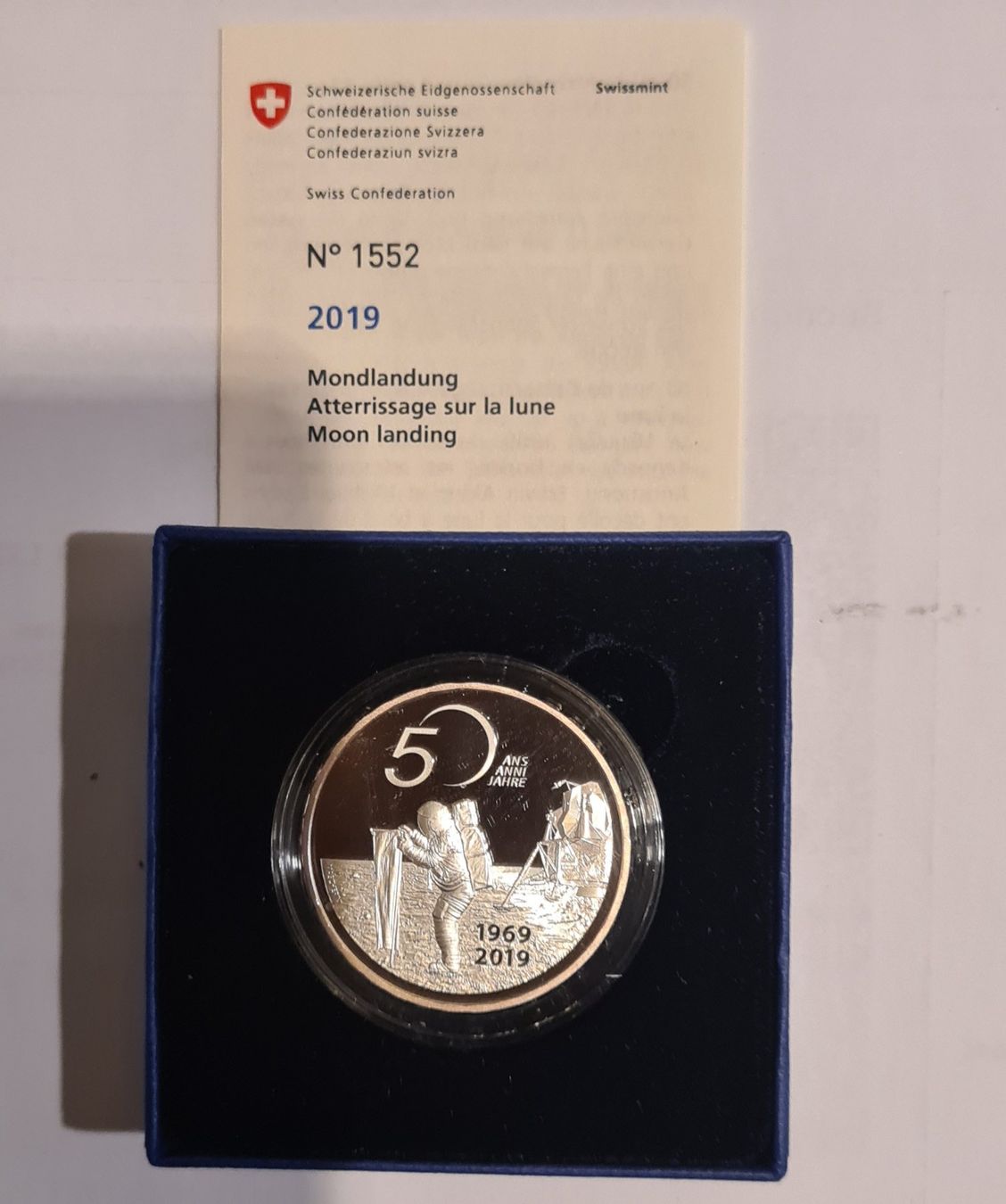 Tutti le monete: Monnaie commémorative Lune – Nuovo e nell'imballaggio originale da Estavayer-Le-Lac venduto da limo-nade 1
