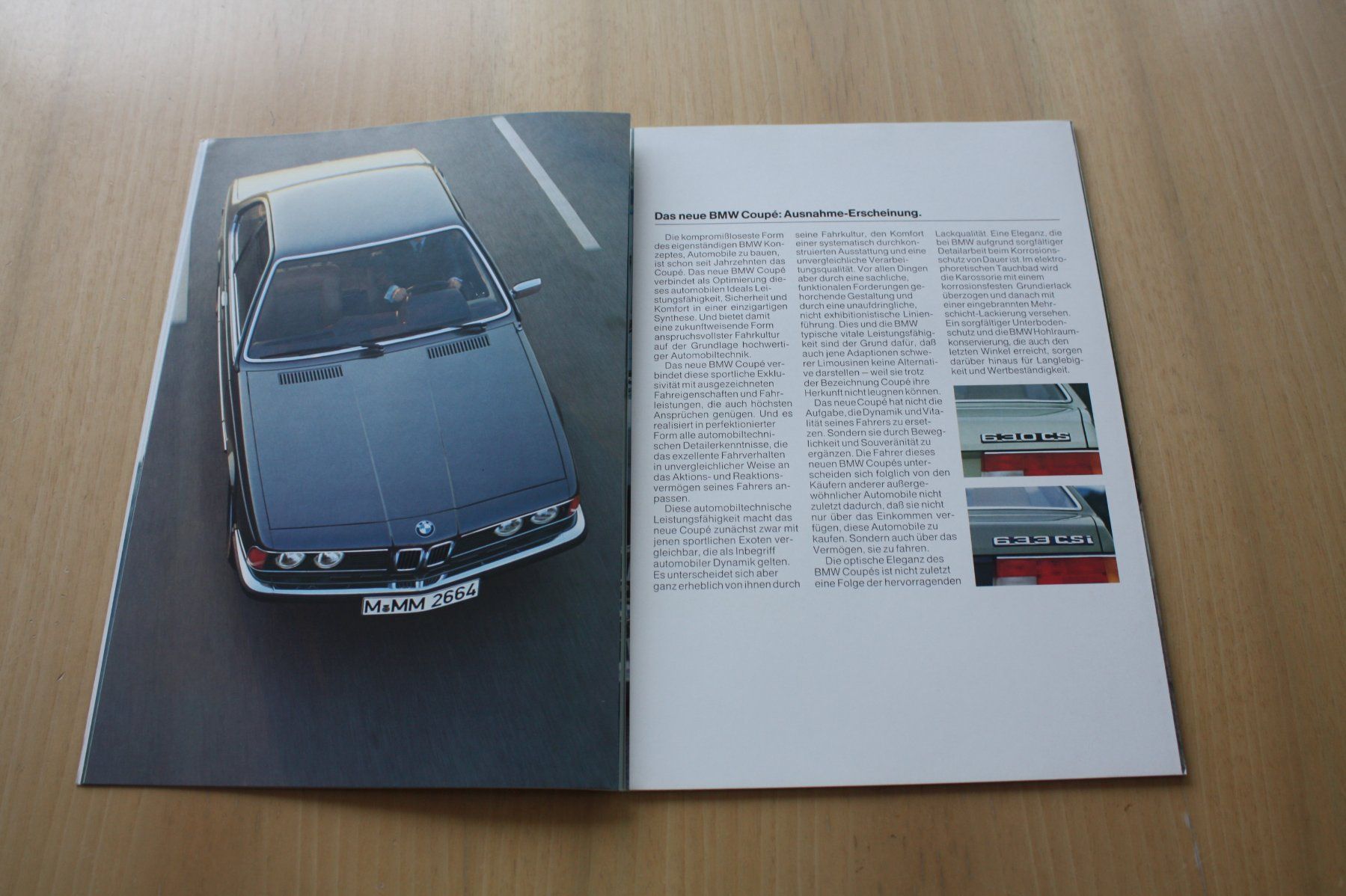 BMW Documenti: BMW 630 CS / 633 CSi Prospekt 1/1977 – Usato da Wikon venduto da erwin400 2