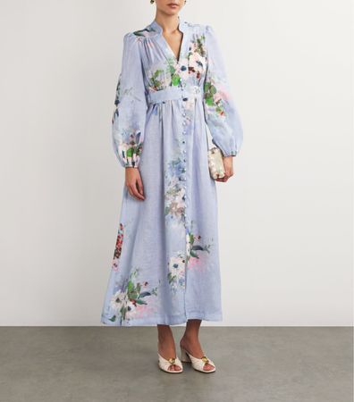 Zimmermann Linen Midi Dress [Rrp$995]