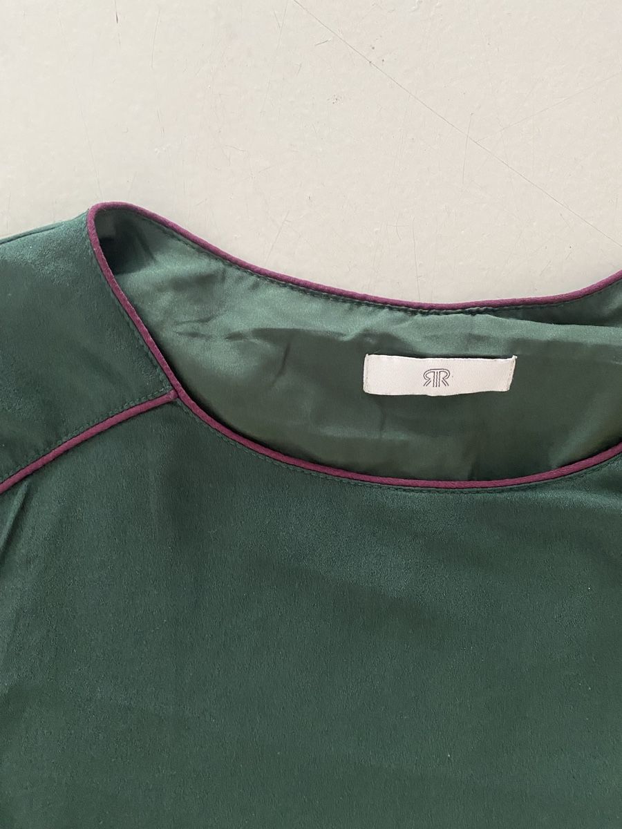 Vestiti: Kleid grün mit lila Ränder – Usato da Basel venduto da riesther 1
