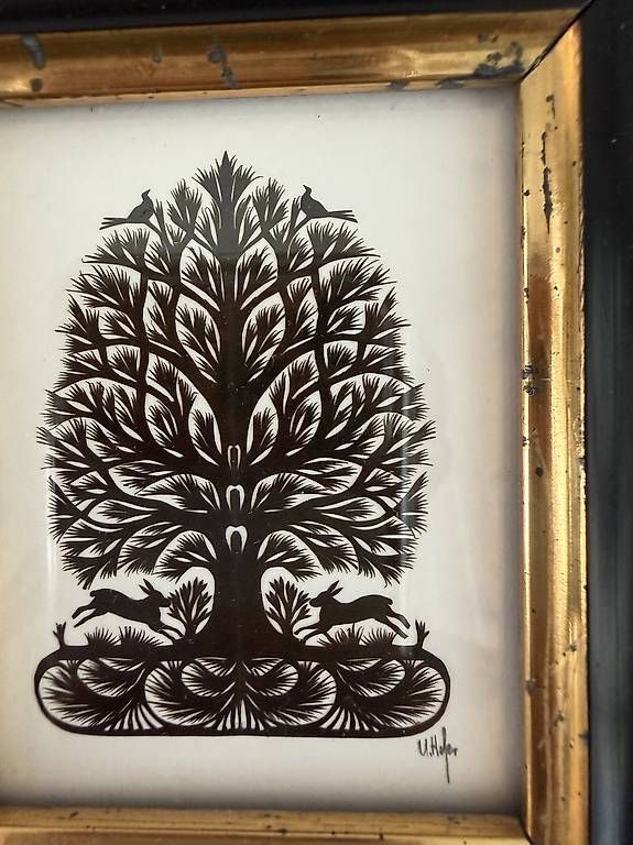 Arts picturaux & lithographies: Scherenschnitt Uli Hofer – D'occasion à Basel par ste_y877 1
