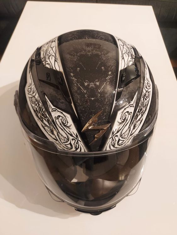 Casques & visières: Marmormustert Scorpion Exo Helm, Grösse M (58) – Neuf (Voir description) à Naters par Bolo 4