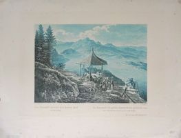 Rigi Känzeli Blautonaquatinta von Meyer