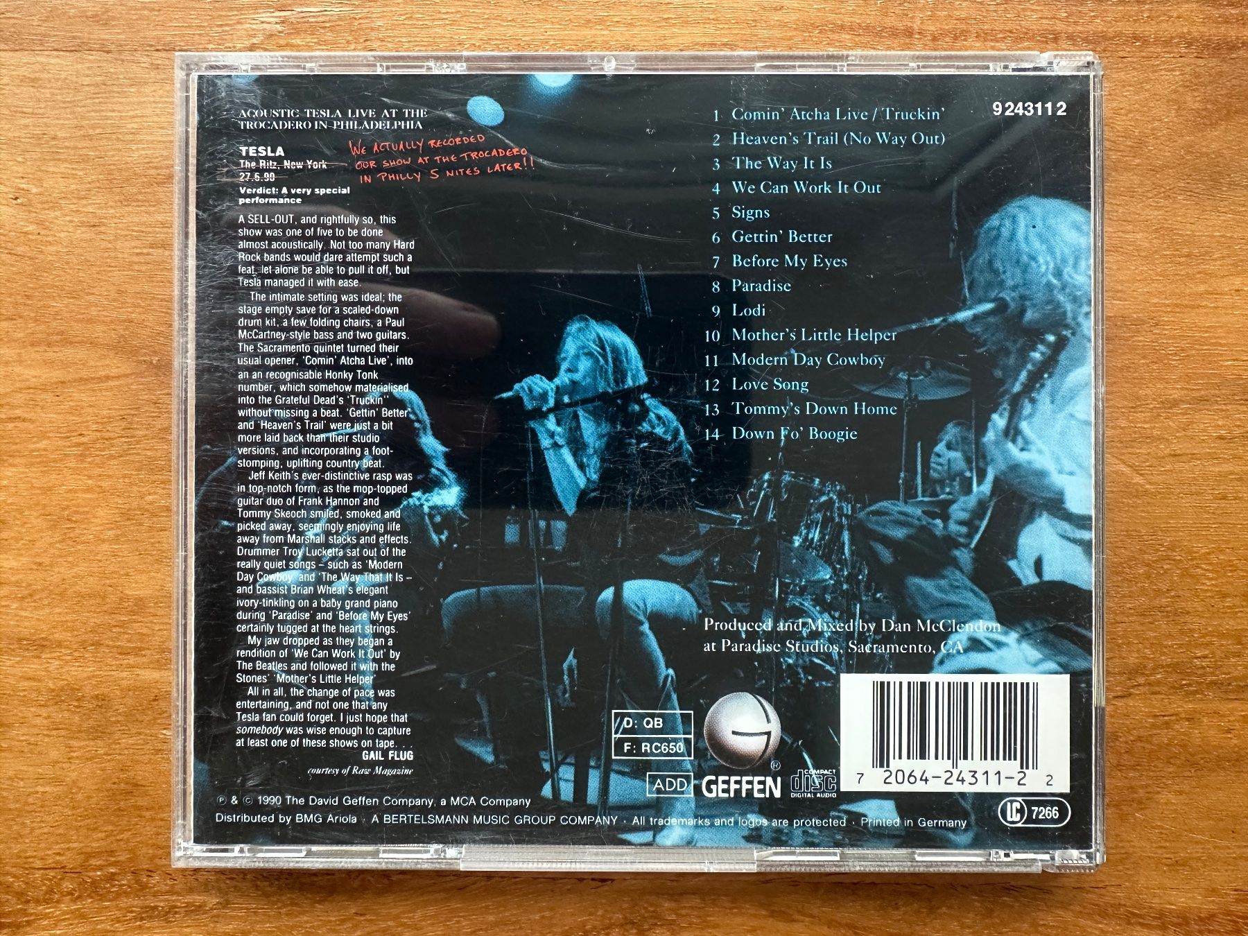 CD: Tesla Five Man Acoustical Jam CD – Usato da Horgen venduto da flyingpenguin2000 2
