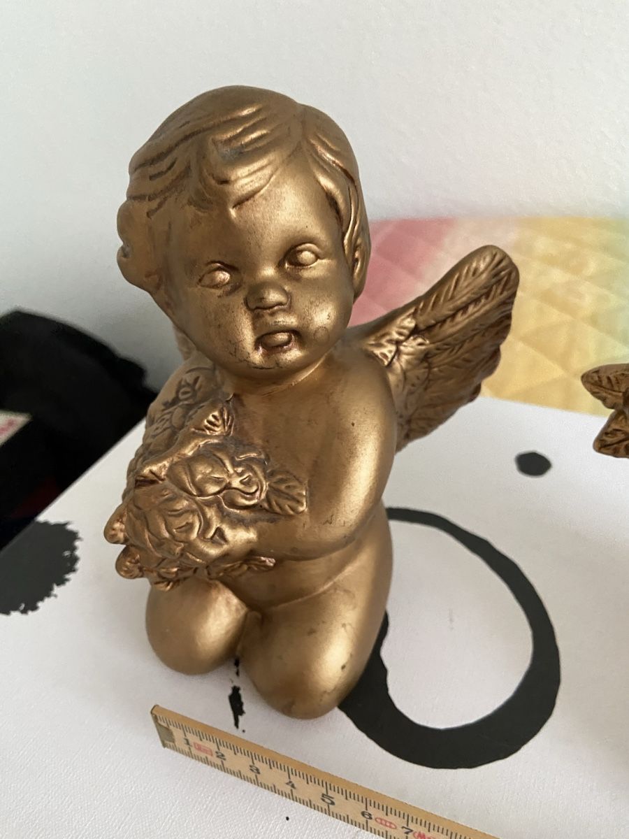Figuren: 2 Goldene Engel, Deko Figuren, Putten – Gebraucht aus Nussbaumen AG von Gioka 2