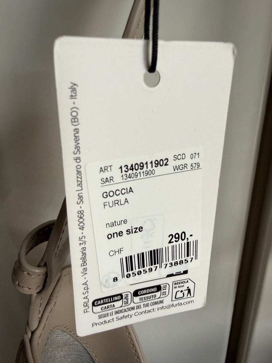 Furla Borse da donna: Sac à main FURLA Goccia, beige – Nuovo e nell'imballaggio originale da Préverenges venduto da Gilchris 1