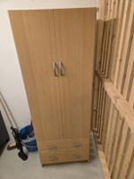 Schrank mit Türen und zwei Schubladen