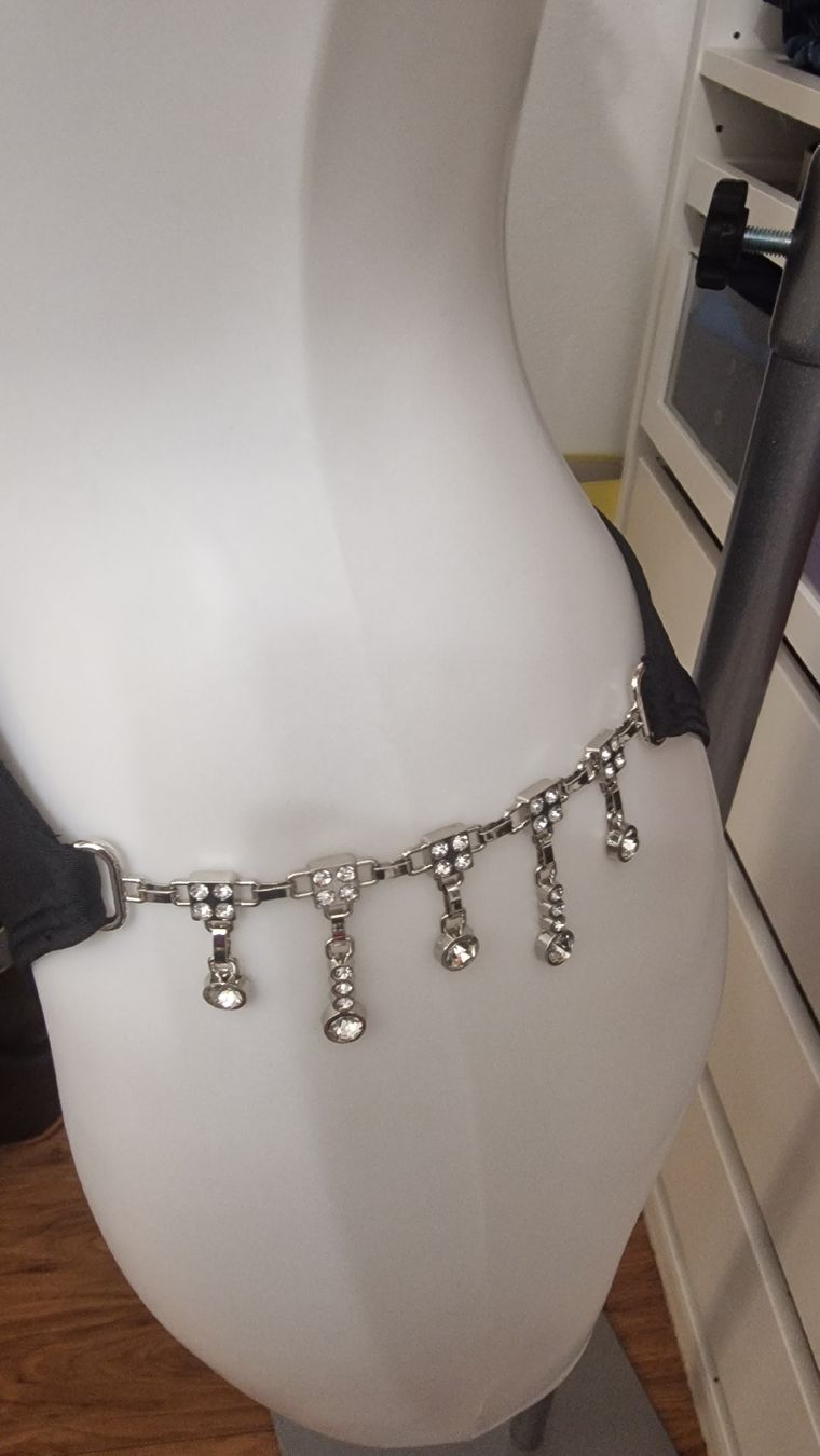 Costumi da bagno & Bikini: Schwarzer Sommer Badeanzug mit Strass Kette, Gr. S – Nuovo (secondo la descrizione) da Wald ZH venduto da Cjp 1