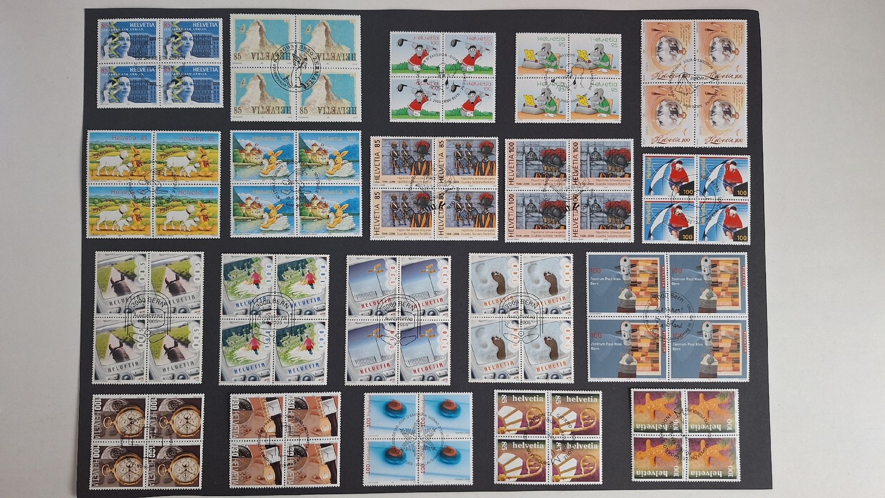Tutti i francobolli: 2002 12×4erBlocksätze mit ET-Stempel – Nuovo (secondo la descrizione) da Pratteln venduto da walti-6060