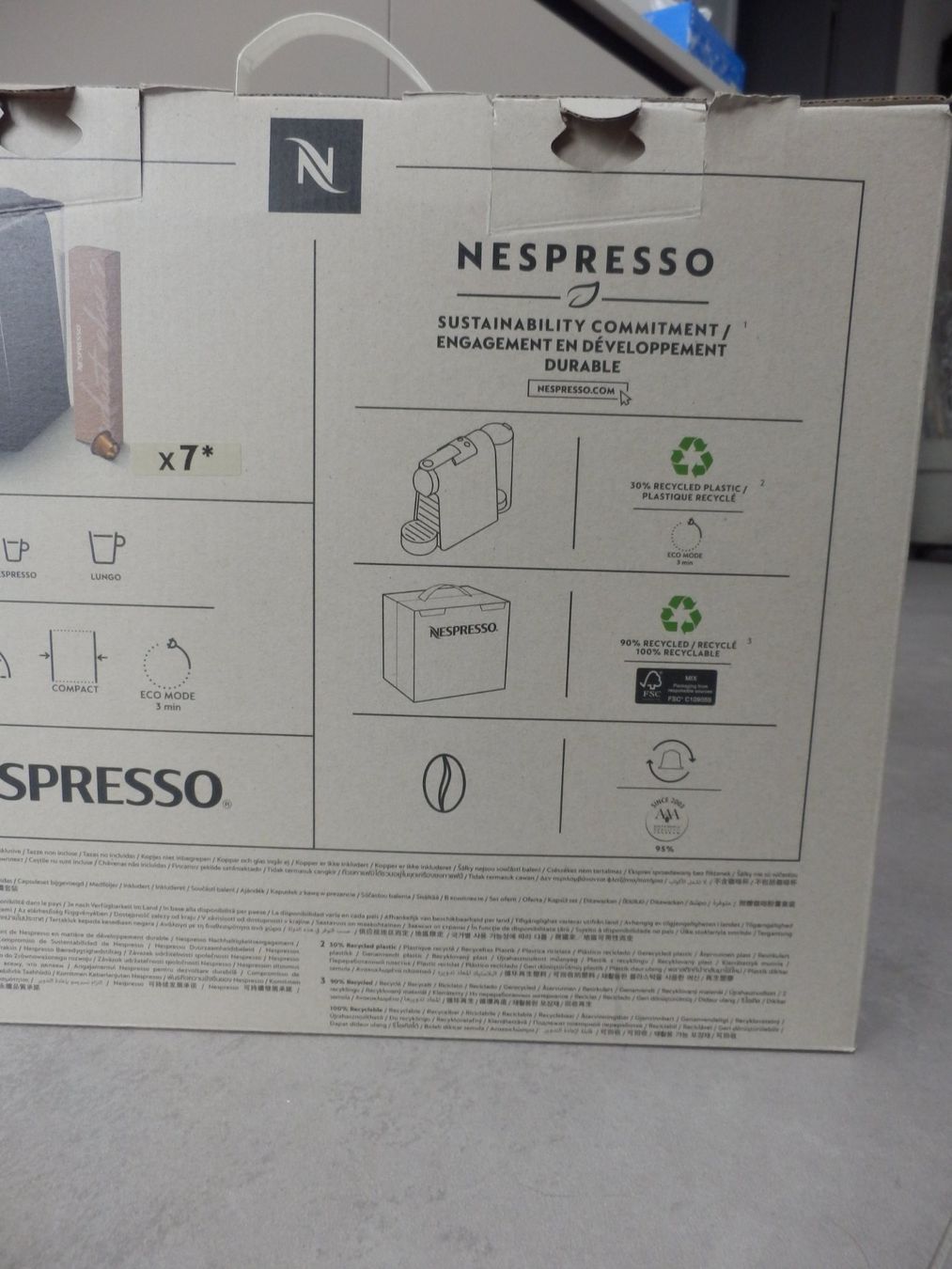 Nespresso Macchine per caffè & Macchine per espresso: Machine Nespresso Essenza Mini noir neuve – Nuovo e nell'imballaggio originale da Apples venduto da Photec18 2