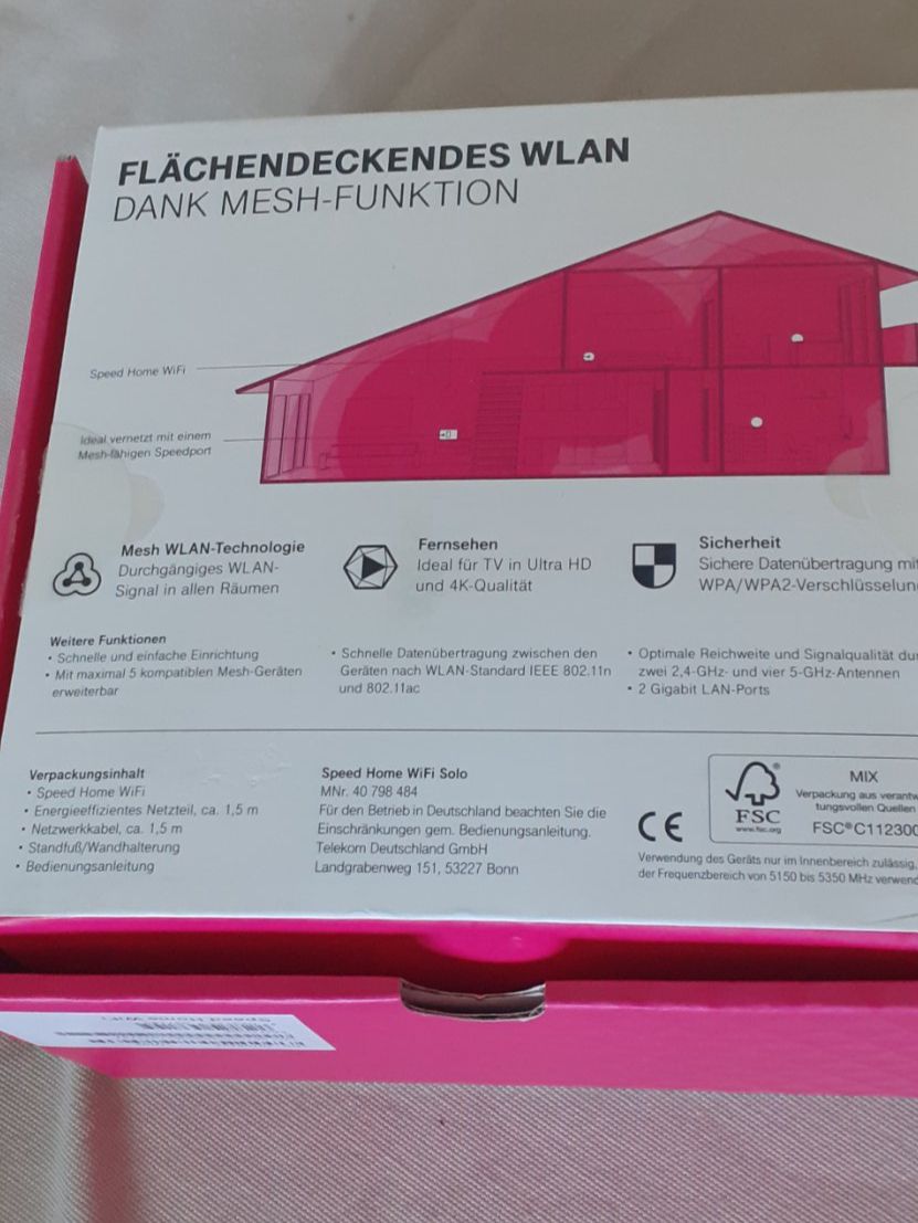 Modem & Router: Telekom Speed Home WiFi Mesh Repeater WLAN – Usato da Kilchberg ZH venduto da hobbysale01 5