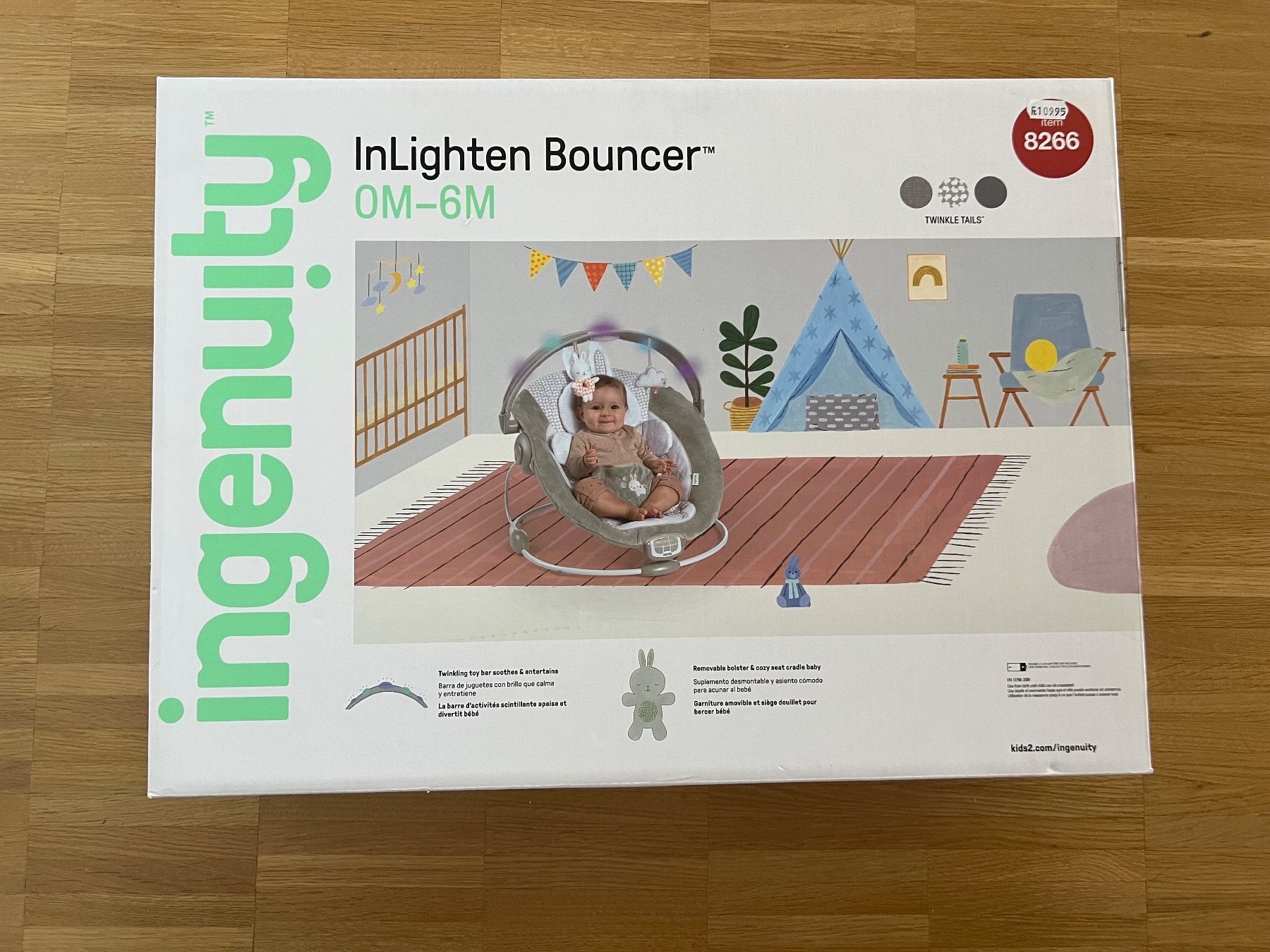 Sdraiette & Sdraiette a dondolo: Babywippe Ingenuity InLighten Bouncer – Nuovo e nell'imballaggio originale da Diepoldsau venduto da Tayiron 1