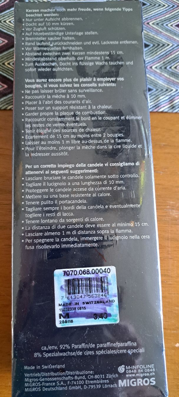 Kerzen: 6 Blaue Kerzen 6er Pack neuwertig – Neu (gemäss Beschreibung) aus Langrickenbach von Eve088 1